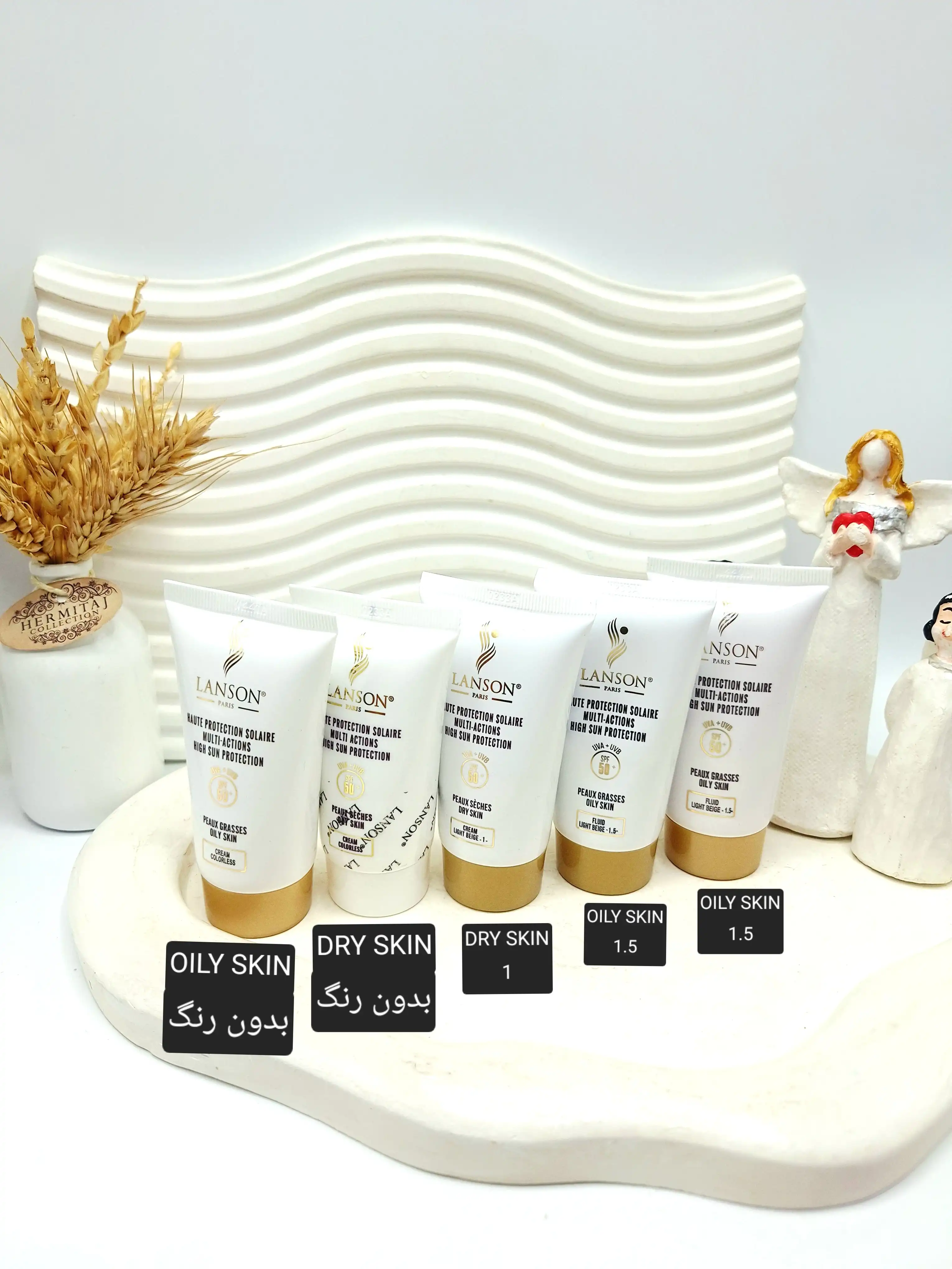 ضد آفتاب کرم پودری لانسون اصلی LANSON SPF 50