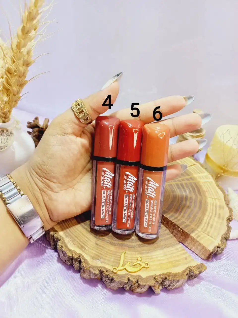 پک 6 تایی رژ لب مایع پر طرفدار رومانتیک می ROMANTIC MAY کد 889NU