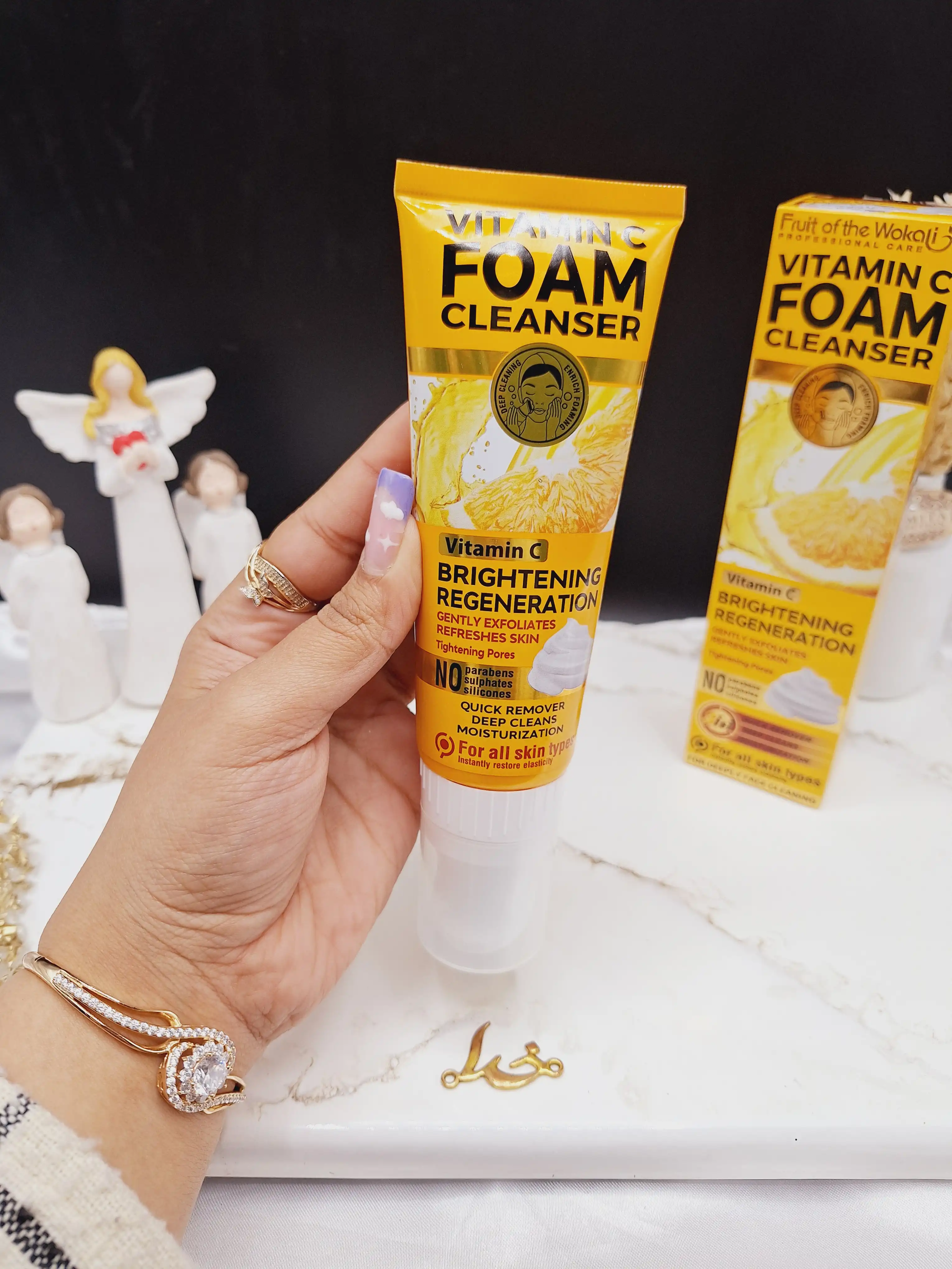 فوم شستشو براش دار روشن کننده  ویتامین سی وکالی کد HA_3065