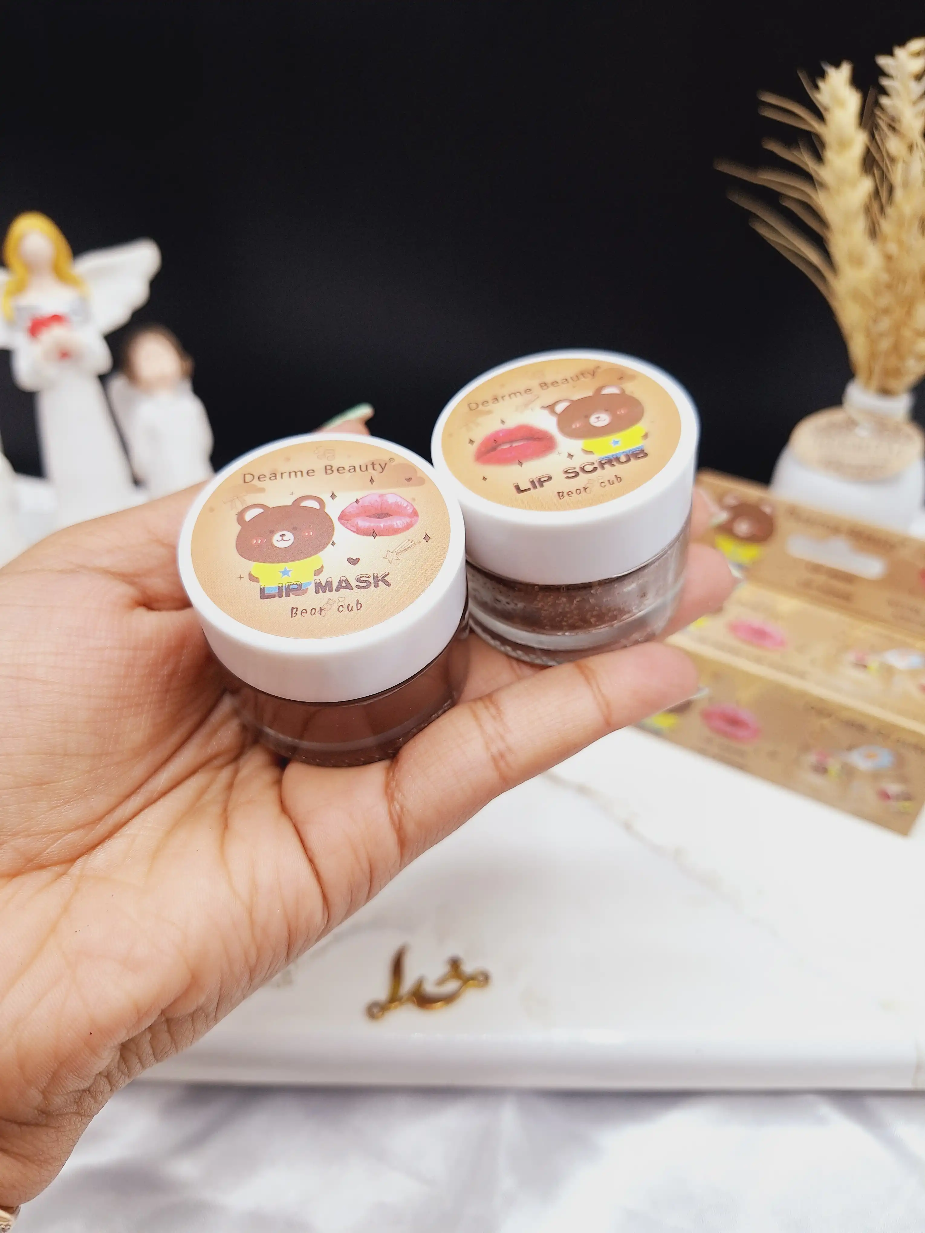 پک بالم و اسکراب لب کاکائویی برند دیرمی بیوتی Dearme Beauty کد D017