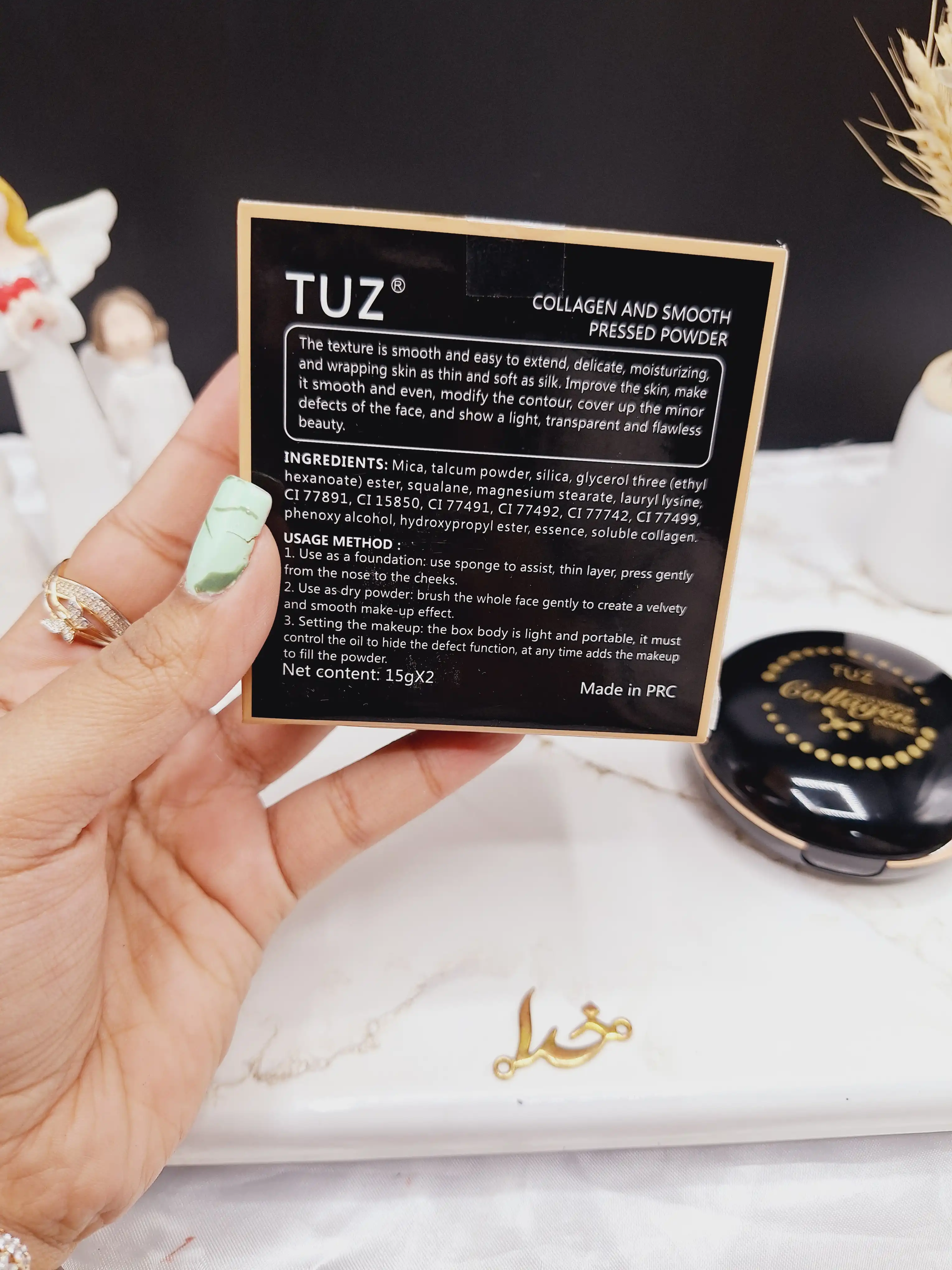 پنکک دوطبقه همراه با پد مخصوص کلاژن برند توز TUZ کد 0230