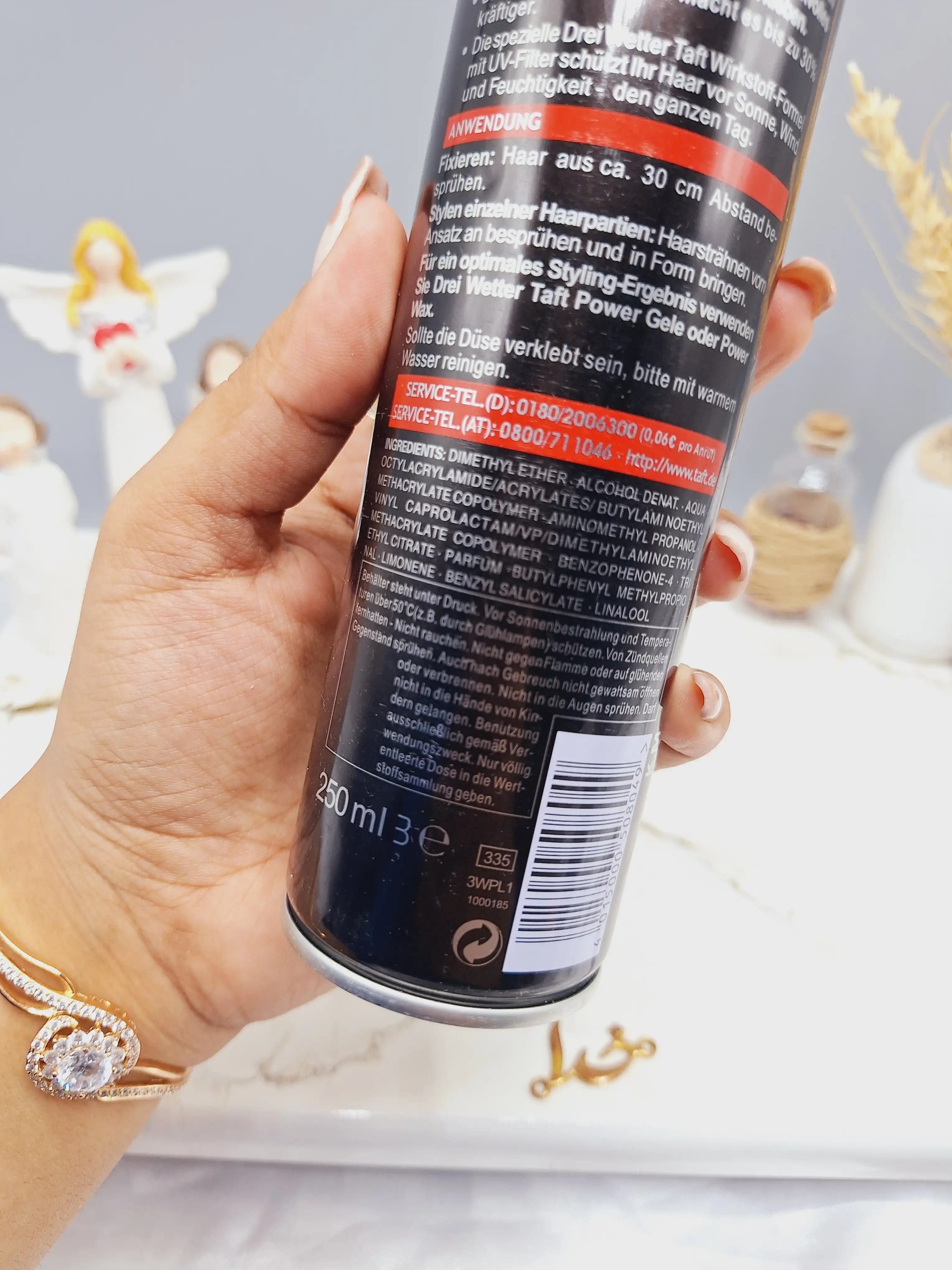 اسپری حالت دهنده سالنی فوق قوی درجه 14 حجم 250ml میل سایز متوسط طرح سه