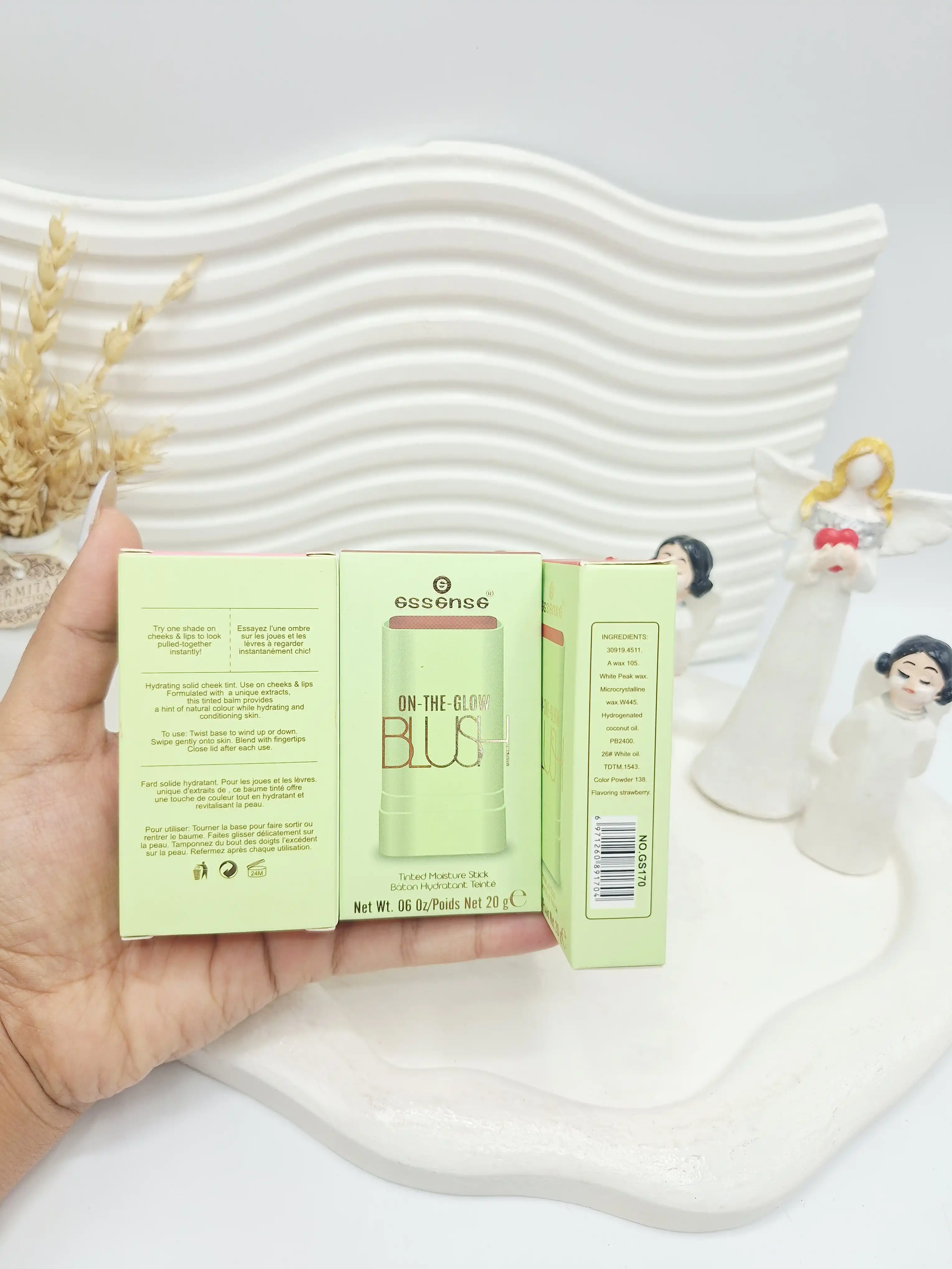 رژ گونه استیکی پرطرفدار اسنس مدل BLUSH کارتن سبز کد 1704