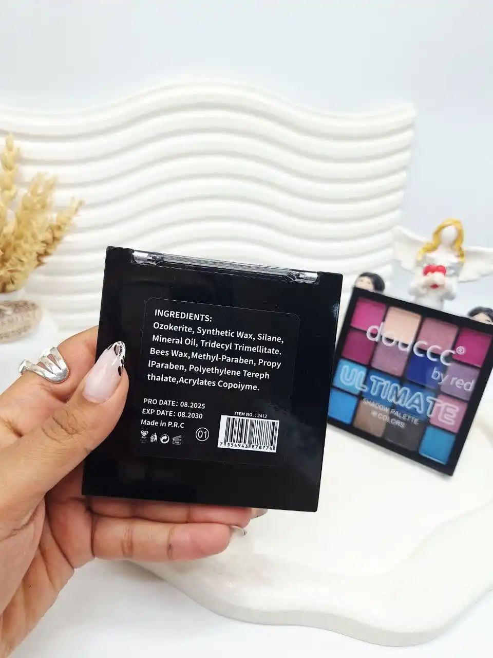 پالت سایه 16 رنگ تابستانه با رنگ های روشن برند douccc کد 2412